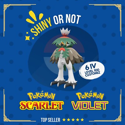 Decidueye Hisui Shiny or Non   6 IV Competitive Custom Pokémon Scarlet Violet