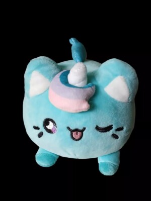 Meowchi Aurora Moon Blossom Blue Unicorn Plush Tasty Peach Studios  