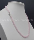 Natural 4mm Faceted Multicolor Gemstone Round Beads Necklaces 18" Wholesale
