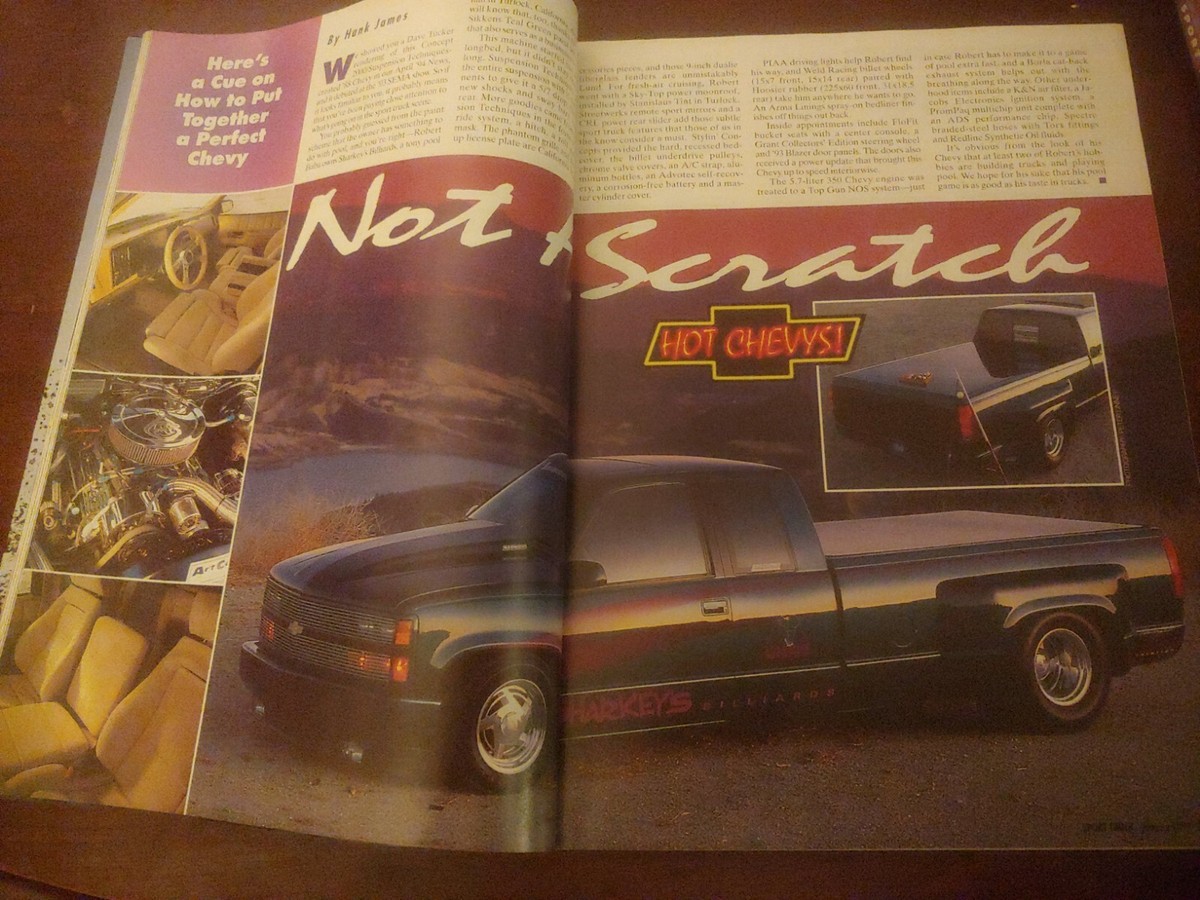 SPORT TRUCK MAGAZINE JANUARY 1995 VOL. 8 NO. 1 HOT CHEVYS