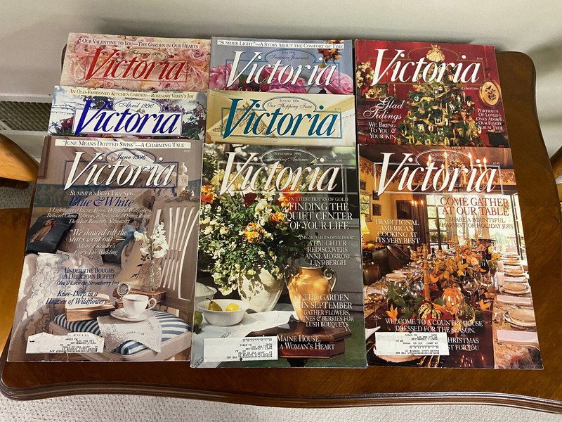VICTORIA Magazine - Eleven (11) Issues 1995-1999; Good to Very Good condition