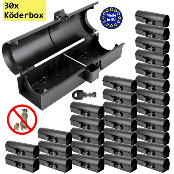 30X KöDerbox Rohr KöDerstation MäUsebox Rattenbox Falle NagerköDerstation Petigi-image