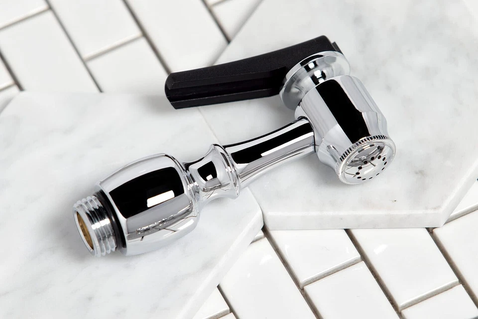 Grifo de cocina Kingston de latón KS1271PLBS Heritage Bridge, 8-3/4 pulgadas, pulido C Foto 2 de 4