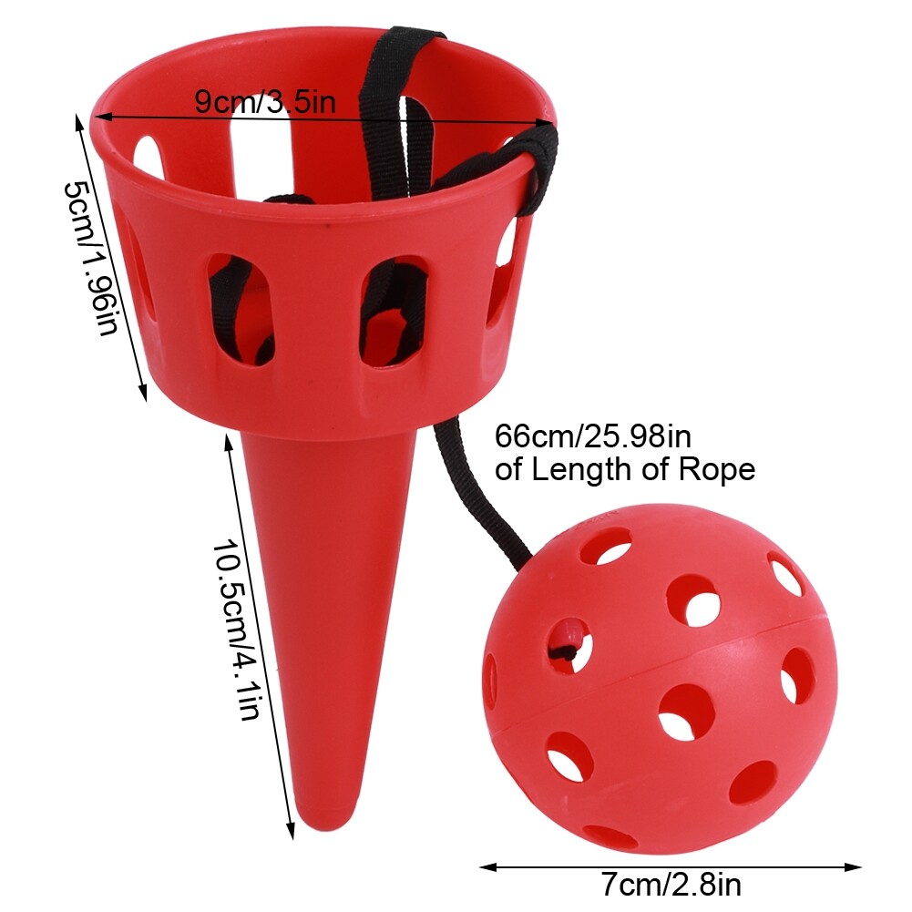 (Red)Aeun Scoop Toss Set Throwing And Catching The Ball For Children's