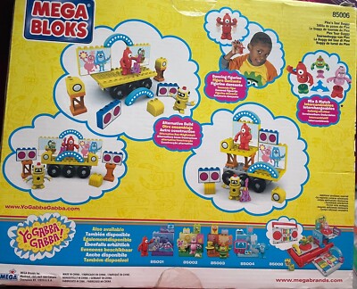 2009 Mega Bloks Yo Gabba Gabba Plex's Tour Buggy 19pcs Building