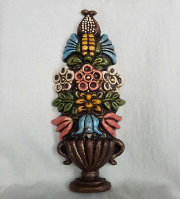 Vintage antic Florial formella tile Bolsano Bosen Italy