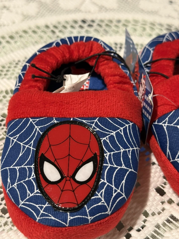 Zapatillas sin cordones Marvel Spiderman para niños pequeños talla S 5-6 rojo azul Foto 3 de 4