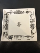 NANCY JONES THE DISH 'Virginia' The Tuxton Collection SQUARE PLATE