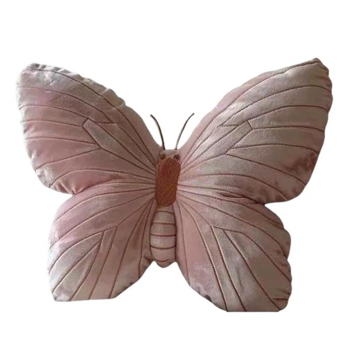 Decorative Butterfly Plush Throw Pillow for Bedroom Couch Soft Seating