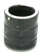 Minolta AF & Sony Three Extension Tubes Without Databus For Macro & Close-Up.