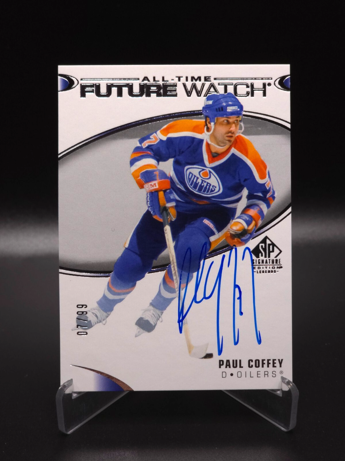 JERSEY #'d! Paul Coffey 20-21 SP Legends All-Time Future Watch Auto #7/99