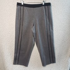 Lululemon Light Strides Pants Womens 10 Gray Crop Athleisure Activewear 34x22