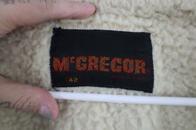 McGREGOR usa製 50s 60s PENDLETON 黒タグ Vtg 50s 60s McGregor Mens 42 Distressed Western Deep Pile Fleece