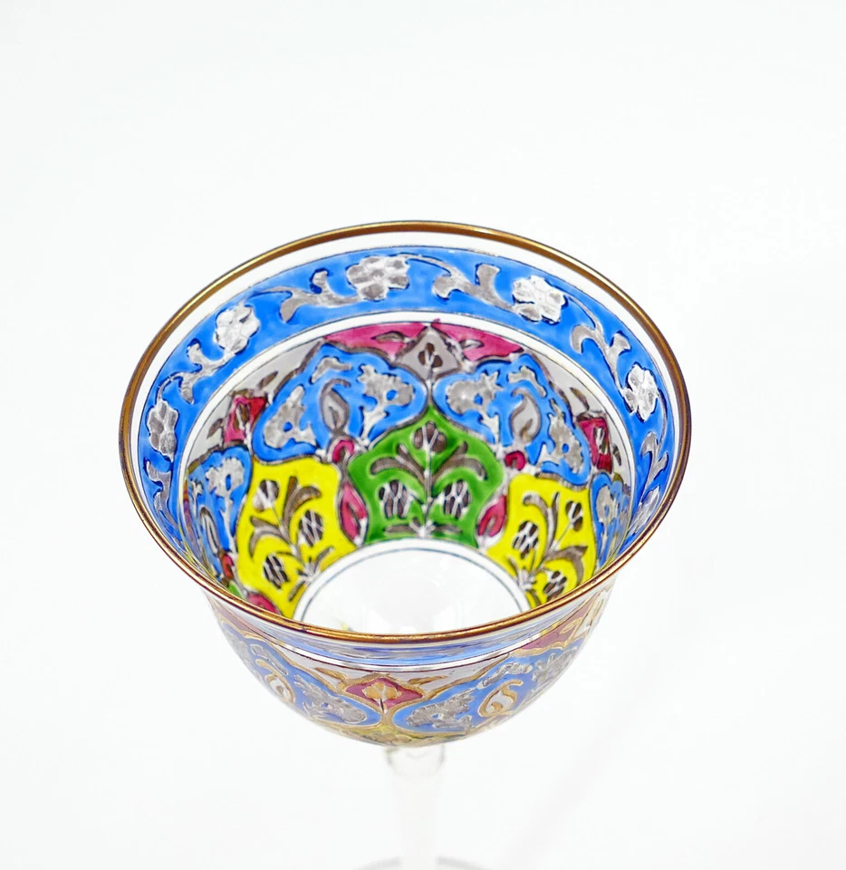 Stängelglas Römer Jodhpur Fritz Heckert um 1900 Jugendstil Weinglas S2 - Bild 4 von 4