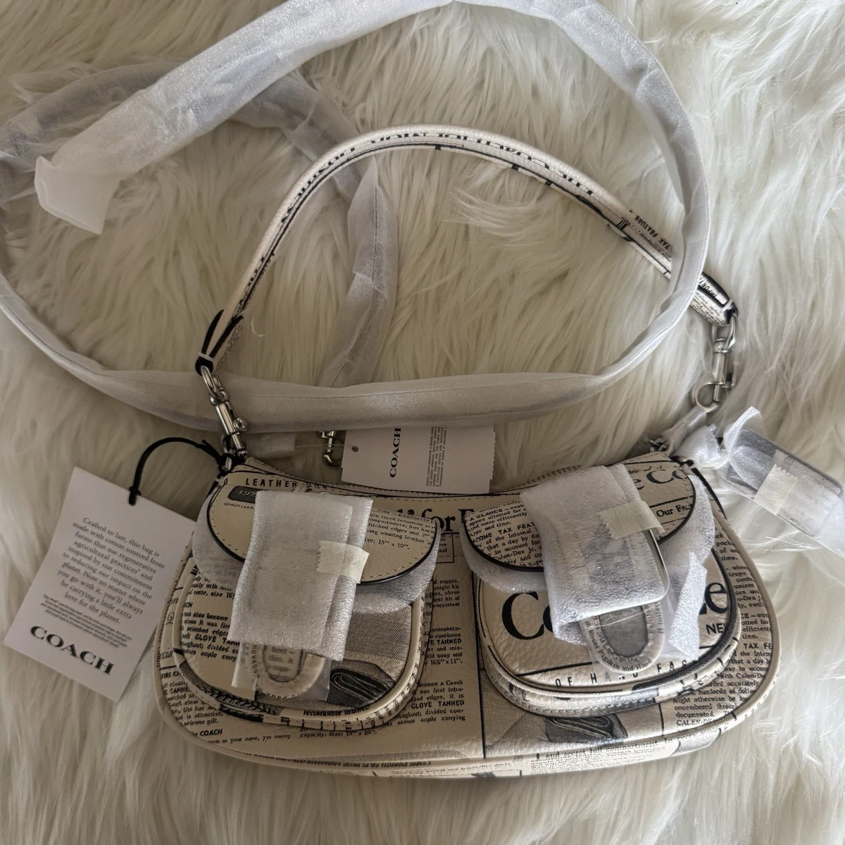 Coach ショルダーバッグ ホワイト バッグ & ハンドバッグ 女性用 | eBay