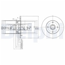 2x Bremsscheibe hinten für VW Polo 3 6N1 6V2 Scirocco 53B Vento 1H2 | 26203974