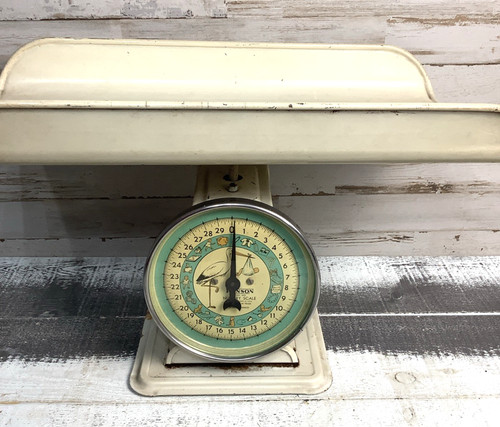 Vintage 1950's  Hanson Table Top Nursery Scale Model Stork