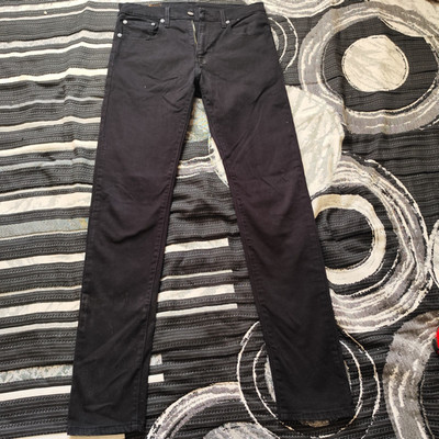 Levi's 512 Men's Size W31 L34 Slim Taper Black WaterLess Stretch Jeans