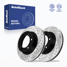 Front Drilled Slotted Brake Rotors Set for Toyota Tacoma 2005-2023 OE Fit