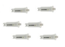 Pack of 6 - TeeJet Air Induction Flat Spray Tips White 110° Polymer Visiflo