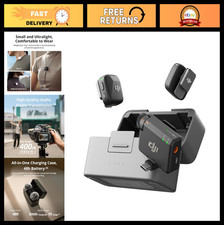 Wireless Lavalier Microphone System - 2 Transmitters  Receiver, Ultralight, Noi