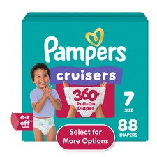 Pampers, Baby Diapers, Size 7,88 ct