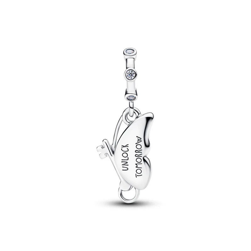 100% NEW PANDORA 794241C01 Butterfly Winged Dangle Charm, NEW WITH BOX View 2