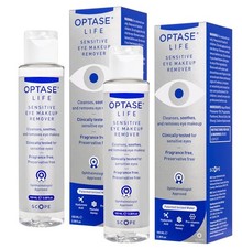 2x Optase Life Sensitive Eye Makeup Remover