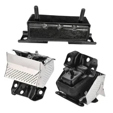 3PCS Engine Motor Mount Heat Shield Right Left Engine Transmission Mount 