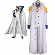 Pirates Tenth Ship Captain Marine Admiral Kuzan Aokiji Cosplay Costume New