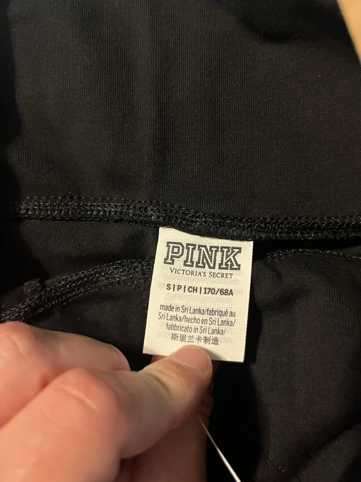 VICTORIA’S SECRET ROSA ALGODÓN CINTURA ALTA BICICLETA PANTALONES CORTOS YOGA TALLA PEQUEÑA Nuevo Foto 4 de 4