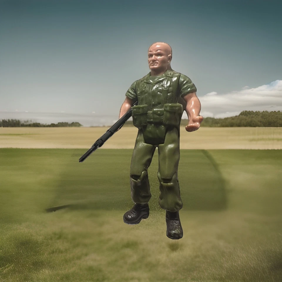 Чрезвычайно редкая DC Comics сержант. Экшн-фигурка Rock "Mack" с винтовкой - Изображение 4 из 4