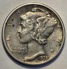 #3 Nicer Low Mintage "Ex-Fine++/AU" 1930 P Winged Liberty Head Mercury Dime