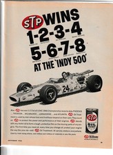 Original 1966 STP Indy 500 Magazine Ad