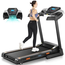 3.5HP Heavy Duty Treadmill with15% Incline,Running&Walking Treadmill for Fitness
