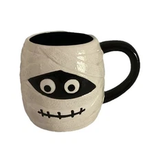 PIER 1 Halloween Bandaged Coffee/Tea Mummy Mug.  *Retired*