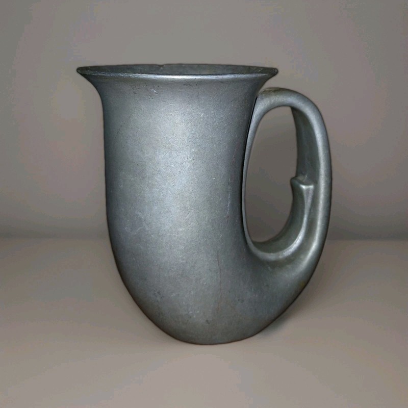 Vintage Wilton Armetale RWP French Horn 6" Metal Pewter Mug/Beer Stein/Tankard