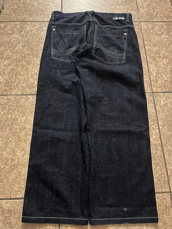 Y2K 2000s Hip Hop Embroidered 5ive Jungle & Co Jeans Men's Size 38 - Image 2 of 4