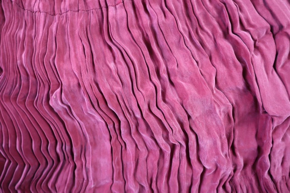 Saia maxi plissada longa vermelha média feminina Longhorn Niver Western Wear EUA vintage - Imagem 3 de 4