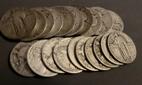 [Lot of 20] Mixed Date Standing Liberty Quarters - 90% Silver - Free Shipping