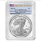 2026-W Proof $1 American Silver Eagle PCGS PR70DCAM FDOI Flag Label