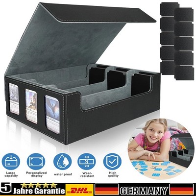 Aufbewahrungsbox für 2300 Pokemon TCG Sammelkarten PU-Leder Deck Box magnetisch