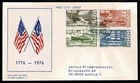 DENMARK 1976 FDC Bicentenary of the USA - ships  SG72X7