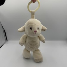 Kellytoy Baby Lamb White Plush Rattle Crinkle
