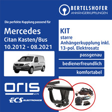 Für MERCEDES Citan Kasten/Bus Typ W415 12- AHK starr +13pol spez E-Satz TOP Für MERCEDES Citan Kasten/Bus Typ W415 12- AHK starr +13pol spez E-Satz TOP