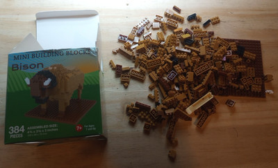 Impact Mini Building Blocks Bison Set ? Small Unique Pieces Unlimited Use Toy Co