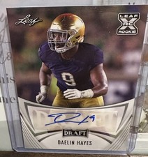2021 Leaf Draft - Autographs Daelin Hayes #BA-DH1 (AU, RC)