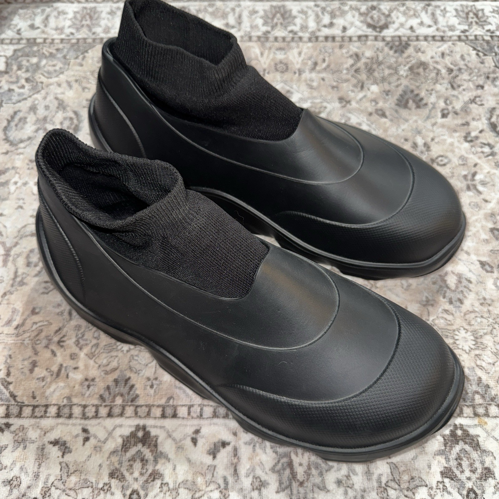 ZARA Men’s Rubber Chelsea Boots Size 45 / US 11 Rick Owens Bottega Style thumbnail 5