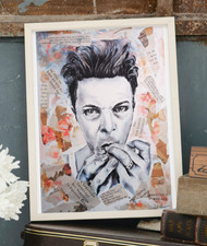 David Bowie Outside Era Original Watercolour & Ink A4 – Unframed