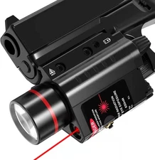 200lm Red Laser Sight Light Combo Low Profile Picatinny Rail Pistols